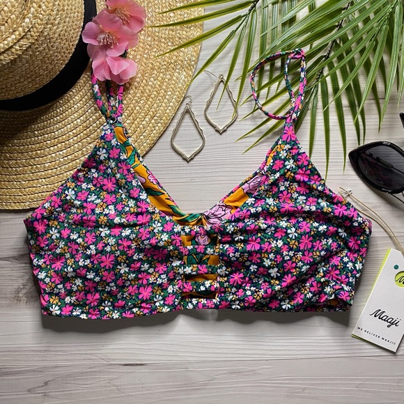 Maaji ๐ธ 4-Way Floral Bikini Top - Picture 4 of 12
